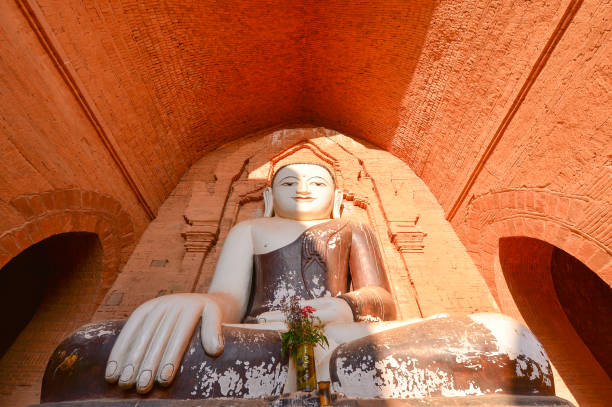 istock Hidden  Buddha statue in temple myanmar at sunset 1325712840