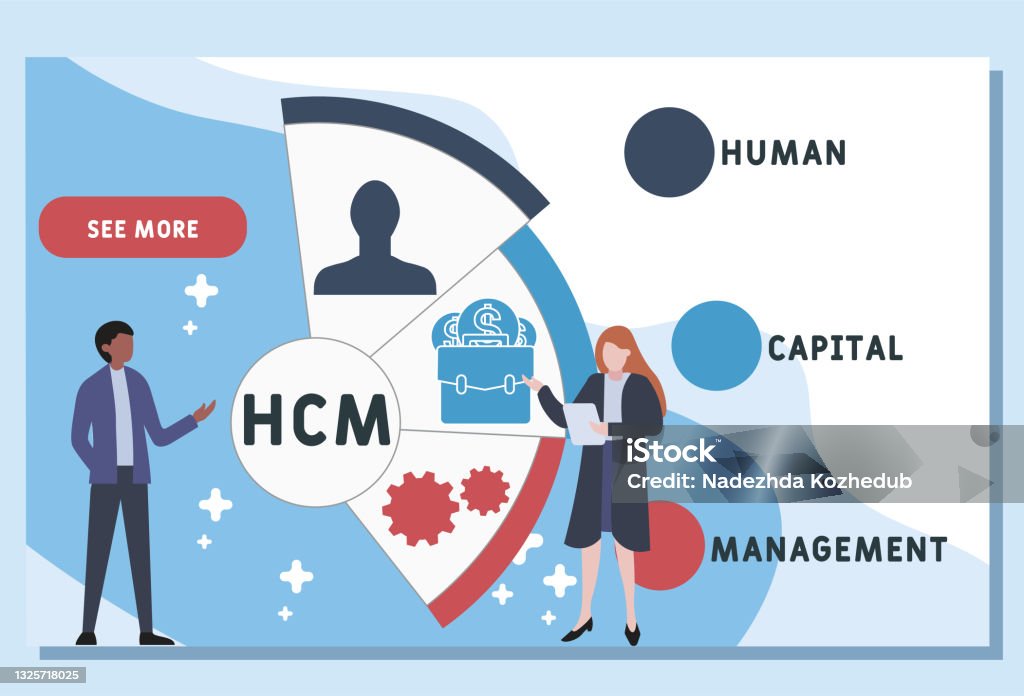Hcm Vector Vector Website Design Template Hcm Human Capital Management Acronym ...