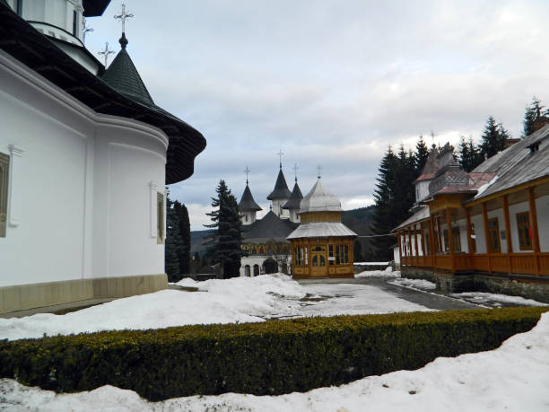istock Sihastria orthodox monastery in Neamt, Romania 1325720798