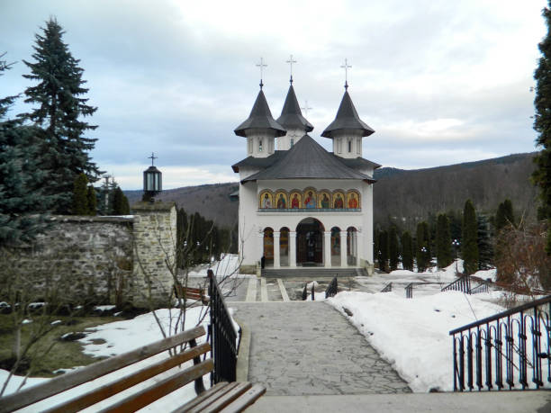 istock Sihastria orthodox monastery in Neamt, Romania 1325720835