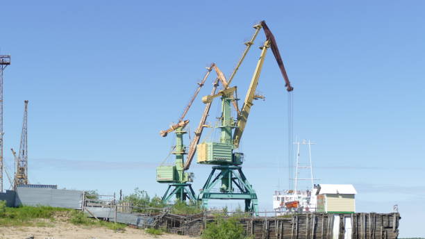 istock Boats and ships on the river 1325721787