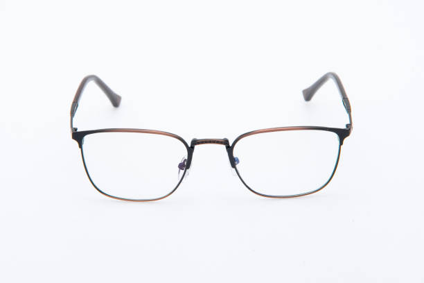 istock Front view. Fashion sunglasses black and bronze frames on white background. 1325724529