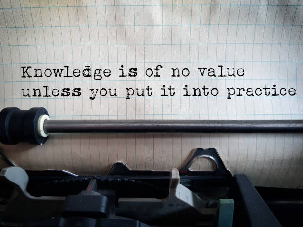istock Knowledge is of no value unless you put it into practice 1325725624