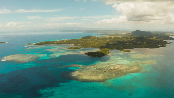istock Seascape with tropical islands and turquoise water 1325728576