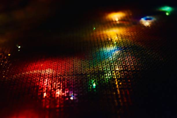istock Colourful lights under buckram clothes unique photo 1325730966