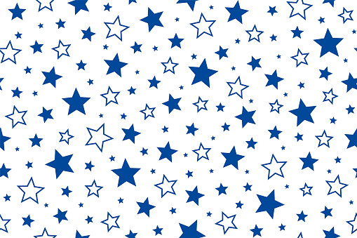 Rectangular seamless pattern with stars.