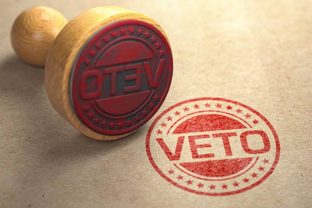istock Veto stamp on craft paper. 1325735152