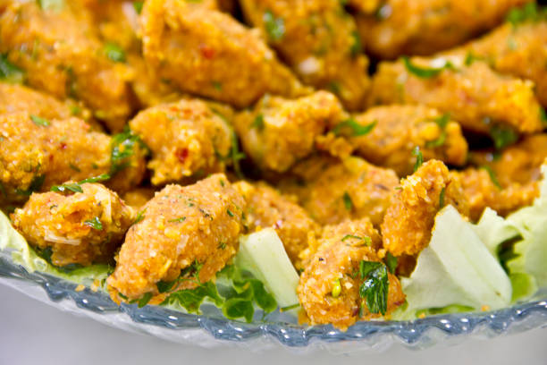 istock Turkish Mercimekli kofte made with bulgur and lentil 1325737730
