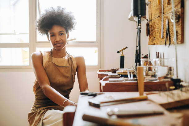 istock Female jewelry making artist 1325741250