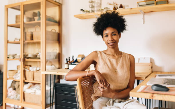 istock Jewelry designer sitting at her office 1325741254