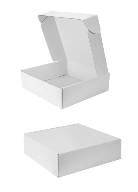 istock White empty paper box isolated on white background with clipping path 1325741623