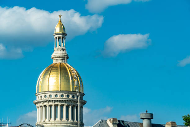 capitole de l’état du new jersey - new jersey trenton new jersey state capitol building government photos et images de collection