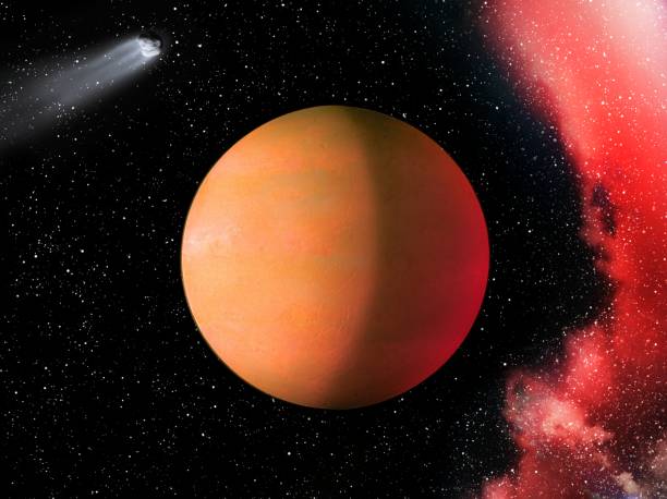 istock far planet in space, beautiful exoplanet, earth-like planet, super-earth planet 1325751301