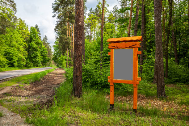 istock The notice board near the road. 1325756962