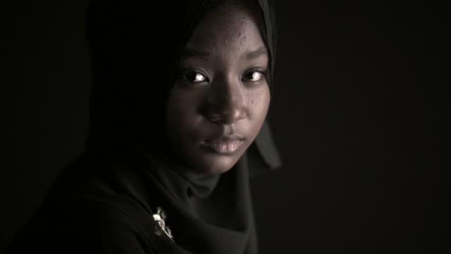 Muslim woman , Portrait Low Key Mood
