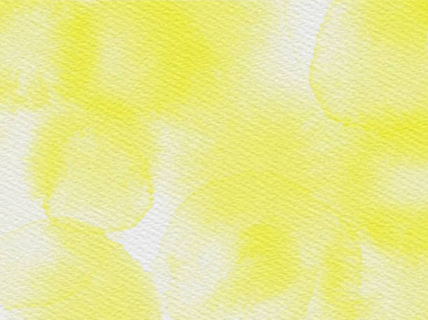 granica odcieni żółtej farby rozpryskiwania kropelek. akwarelowe obrysy element projektu. żółty kolor ręcznie malowane abstrakcyjną teksturę. abstrakcyjne pociągnięcia pędzla akwareli tła. grunge, szkic, graffiti, farba, akwarela, szkic. grung - acrylic painting abstract backgrounds vibrant color stock illustrations