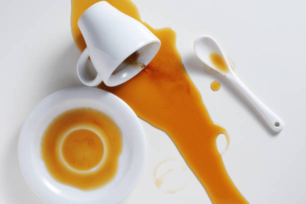 istock Spilled cup of coffee 1325773437