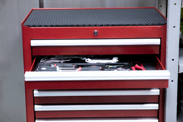 Professional tool cabinet Professional tool cabinet trolley bus stock pictures, royalty-free photos & images