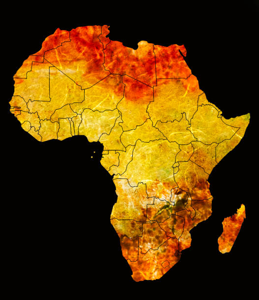 carte de l’afrique - sub saharan africa photos et images de collection