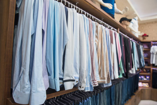 istock Mens shirts in different colors 1325782622