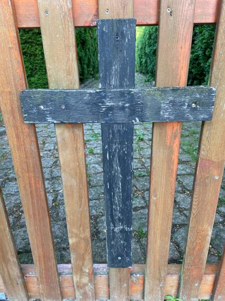 istock Wooden Cross at a Cemetery 1325784878