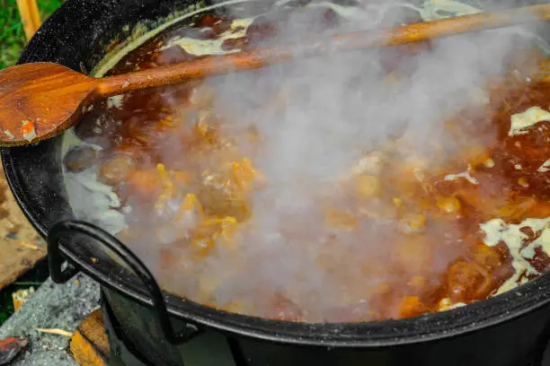 Photo of food prepared at the cauldron