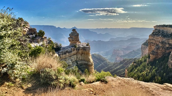 hiking in grand canyon national park, williams, az- usa