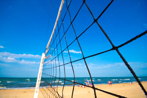istock A volleyball net on the beach 1325789087