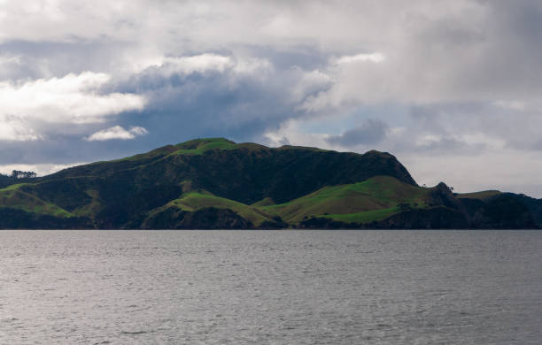 Bay of Islands, North Island, New Zealand  - May 17, 2018\nBay of Islands coast taken from the boat.