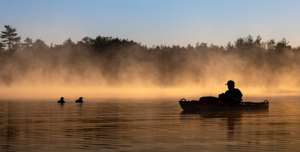istock Kayaking on a Lake With Loons in Maine 1325809352