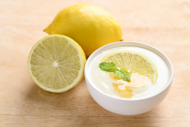 istock Fresh lemon and yogurt in a bowl with honey 1325810092