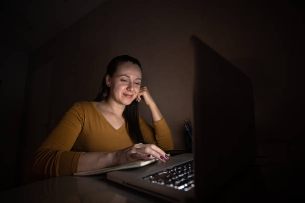 istock woman studying at home 1325810238