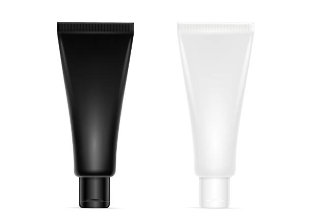 istock Plastic tube and bottle mockup. Use it for cosmetics, beauty poster advertisement design. Vector illustration. 1325817800