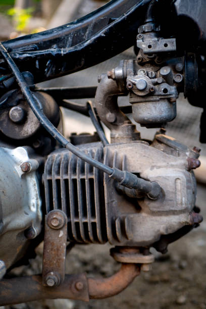 istock old motorcycle engine block looks dull with a place for spark plugs 1325819084