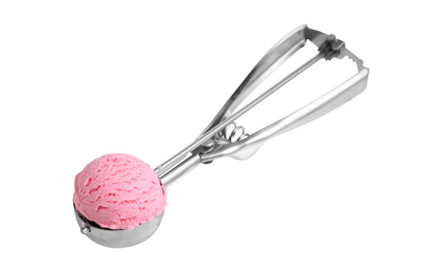 istock Ice cream scoop isolated on white background 1325832467