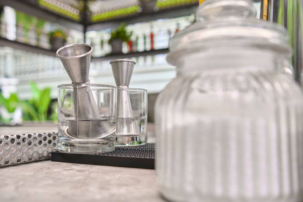 istock Mixology elements, accessories and ingredients to prepare drinks. Bar concept 1325834868