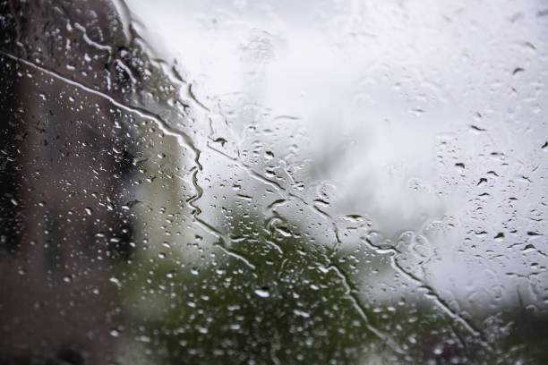 istock Wet glass with water drops 1325837554