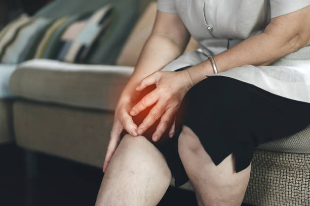 istock Asian elderly woman has knee osteoarthritis pain. 1325837616