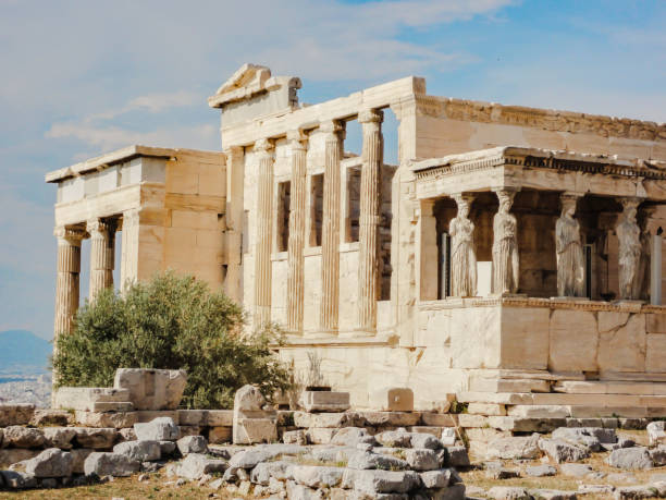 istock Acropolis, Figures of the Caryatid , Athens, Greece 1325838029