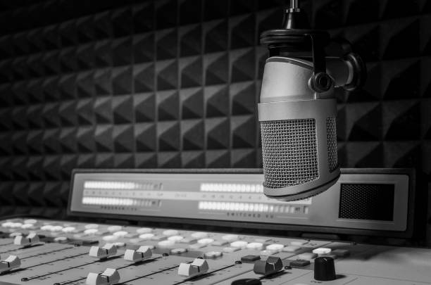 istock Professional microphone and sound mixer 1325841072