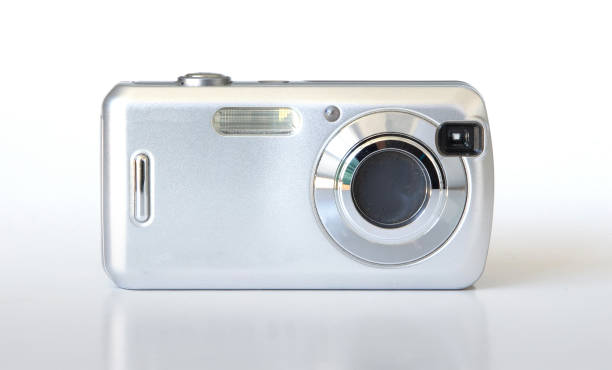 istock Old digital camera isolated, obsolete and not in use anymore, dusty and dirty 1325852409