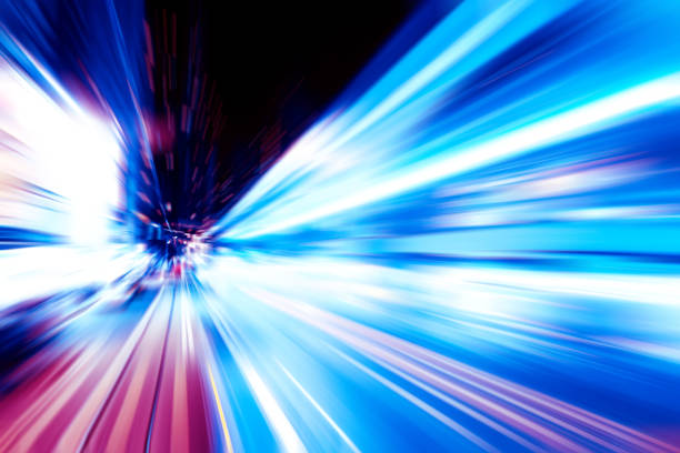 istock Abstract image of night traffic light trails in the city 1325852908