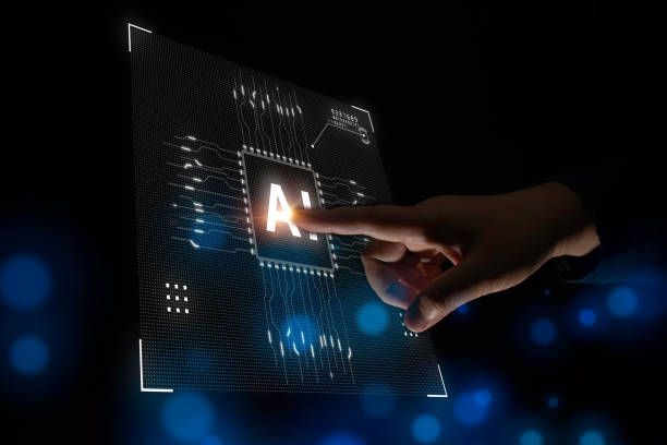 istock Businessman touches Artificial Intelligence AI Concept. Futuristic Technology Digital Data Analysis. Big Data Transmission Connection Abstract Background 1325858141