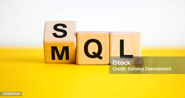 Sql Or Mql Symbol Turned Wooden Cubes And Changed Words Mql Marketing Qualified Lead To Sql Sales Qualified Lead Beautiful White Background Business And Sql Or Mql Concept Copy Space Stock Photo - Download Image Now
