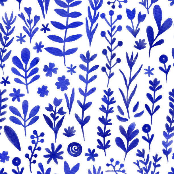 Hand Drawn Blue Floral Seamless Pattern Background. Floral Vector Design Element for Valentine's Day, Birthday, New Year, Christmas Card, Wedding Invitation,Sale Flyer. Hand Drawn Blue Floral Seamless Pattern Background. Floral Vector Design Element for Valentine's Day, Birthday, New Year, Christmas Card, Wedding Invitation,Sale Flyer. camellia plant stock illustrations