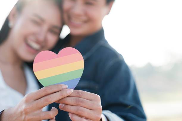 istock LGBTQ concept with mixed race beautiful couple 1325866488