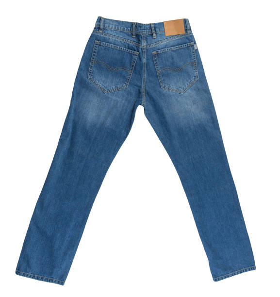 istock Blue jeans isolated on white background.Beautiful jeans 1325871762