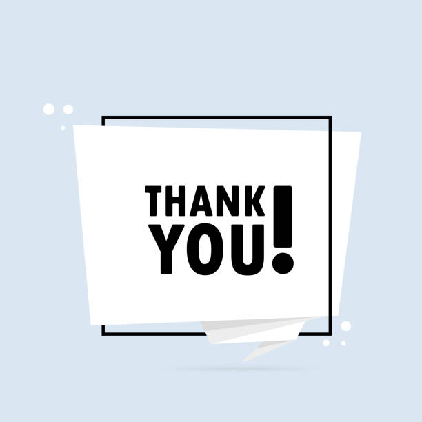 istock Thank you. Origami style speech bubble banner. Sticker design template with Thank you text. Vector EPS 10. Isolated on white background 1325873569