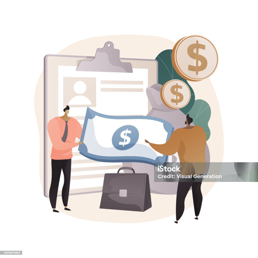 Lending Picture Money Lending Abstract Concept Vector Illustration Stock Illustration ...