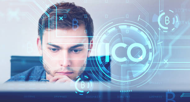 istock Businessman thinking and analysing, ICO icon and cryptocurrency 1325875173